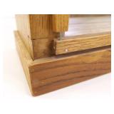 Larger Wood Sliding Glass Door Tabletop Display Curio Larger Wood Sliding Glass Door Tabletop Display Curio