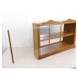 Larger Wood Sliding Glass Door Tabletop Display Curio Larger Wood Sliding Glass Door Tabletop Display Curio