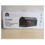 ARCHITECTURAL MAILBOXES CLASSIC BLACK GALVANIZED STEEL ARCHITECTURAL MAILBOXES CLASSIC BLACK GALVANIZED STEEL