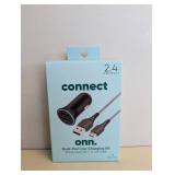 NEW ONN DUAL-PORT CAR CHARGING KIT NEW ONN DUAL-PORT CAR CHARGING KIT