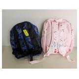 (2) CHILDREN BACKPACKS (BOY/GIRL) (2) CHILDREN BACKPACKS (BOY/GIRL)