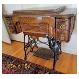 Antique New Home Treadle Sewing Machine