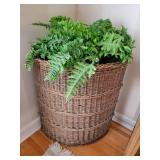 Large Wicker Hamper Corner Basket