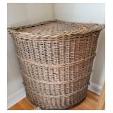 Large Wicker Hamper Corner Basket