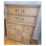MCM Drexel Heritage Collage Collection 5 Drawer Dresser