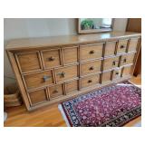 MCM Drexel Heritage Collage Collection 9 Drawer Dresser with Mirror