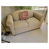 Stearns and Foster Sleeper Loveseat, as