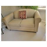 Stearns and Foster Sleeper Loveseat, as