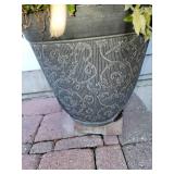 Outdoor Patio Planter with Greenery