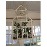 Fancy White Wooden Bird Cage