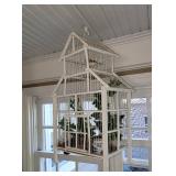 Fancy White Wooden Bird Cage
