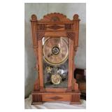 Antique Gilbert Mantel Clock with Keys