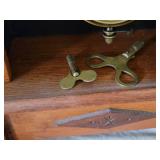 Antique Gilbert Mantel Clock with Keys