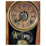 Antique Gilbert Mantel Clock with Keys