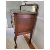 Antique Mirrored Sideboard Buffet Server