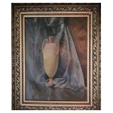 Framed Artwork Antique Still Life Oil on Canvas