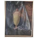 Framed Artwork Antique Still Life Oil on Canvas