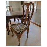 Queen Anne Dining Table and Chairs, as