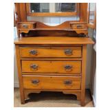 Antique Triple Mirror Dresser