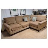 Mocha Tweed 4 Cushion Sectional