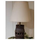 Antique Wagon Wheel Hub Table Lamp