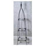 Stylish Metal Frame Etagere Display Shelf