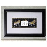 Exotic Indian Fine Art Painted Textile - Procession of Royal Animals