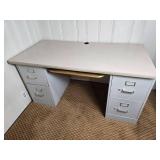Retro Workstation with 4- Filing Drawers -B