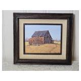 Original Fine Art Acrylic Painting - Barbara Conley - Concord Barn