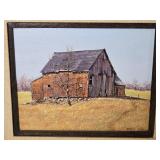 Original Fine Art Acrylic Painting - Barbara Conley - Concord Barn