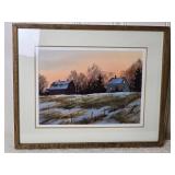 Idyllic American Rural Fine Art Print - Russell Norberg - Evening Farmhouse