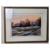 Idyllic American Rural Fine Art Print - Russell Norberg - Evening Farmhouse