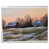 Idyllic American Rural Fine Art Print - Russell Norberg - Evening Farmhouse