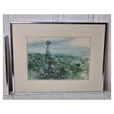 Dreamlike Fine Art Print Pair - Gerald W. Bernhardt - Lone Weathervane - Peaceful Snow