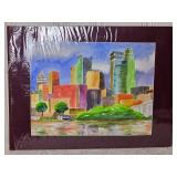 Amazing Fine Art Watercolor - Jim McChesney - Minneapolis Skyline