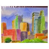 Amazing Fine Art Watercolor - Jim McChesney - Minneapolis Skyline