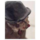 Charming Vintage Sculpted Figurine - Old Clown