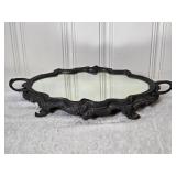 Baroque Vintage Rococo Mirrored Display Tray