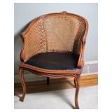 Brilliant Antique Louis XV Caned Accent Chair