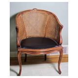 Brilliant Antique Louis XV Caned Accent Chair