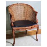 Brilliant Antique Louis XV Caned Accent Chair