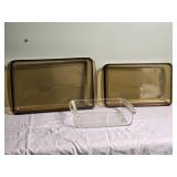 Vintage Pyrex Glass Casserole Dish Collection - (3)