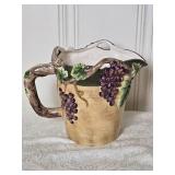 Hanpainted Ceramic Pitcher - Pacific Rim