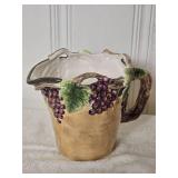 Hanpainted Ceramic Pitcher - Pacific Rim