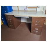 Retro Workstation with 4- Filing Drawers -A