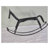 Charming Art Decor Metal Sculpture - Rocking Horse