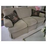 Sherrill Celery Green 3 Cushion Sofa Couch