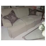 Sherrill Celery Green 3 Cushion Sofa Couch