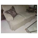 Sherrill Celery Green 3 Cushion Sofa Couch