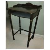 sweet petite hand decorated vintage telephone table and chair